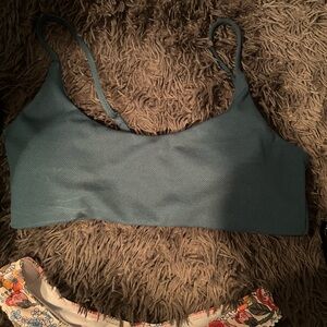 Green/ Turquoise bikini top